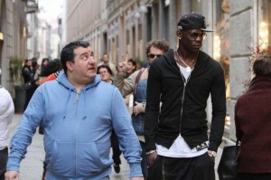 Mino Raiola con Balotelli 