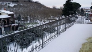 La neve a Casamarciano