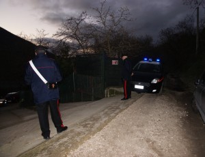 I carabinieri sul luogo della tragedia