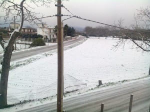 Marigliano, la neve in periferia